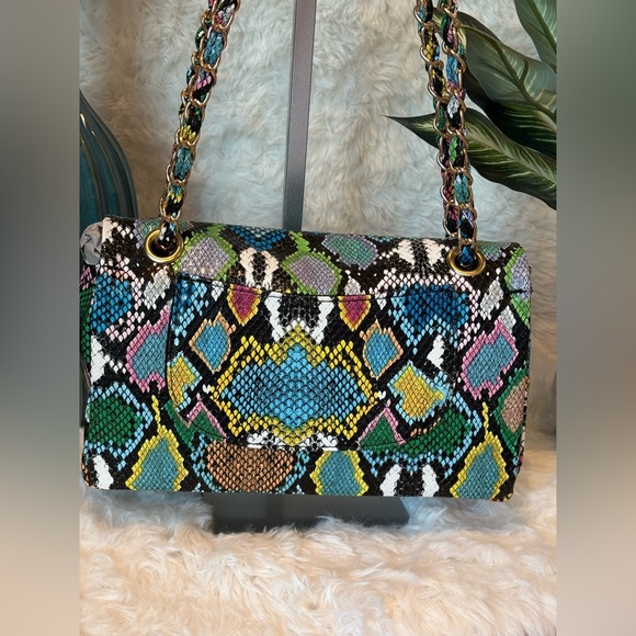 NWT 3am Forever Graffiti Snakeskin Bag - Picture 7 of 16
